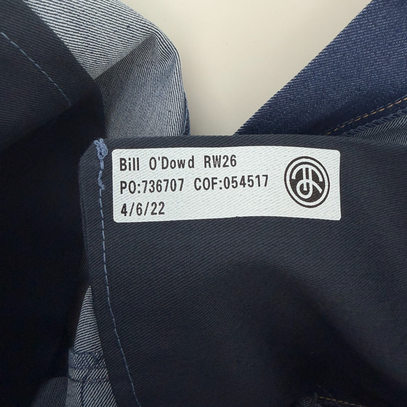 Blue Delta Tom James Jeans Mens 36x36 Denim Stretch Custom Hand Made in USA - Picture 9 of 13